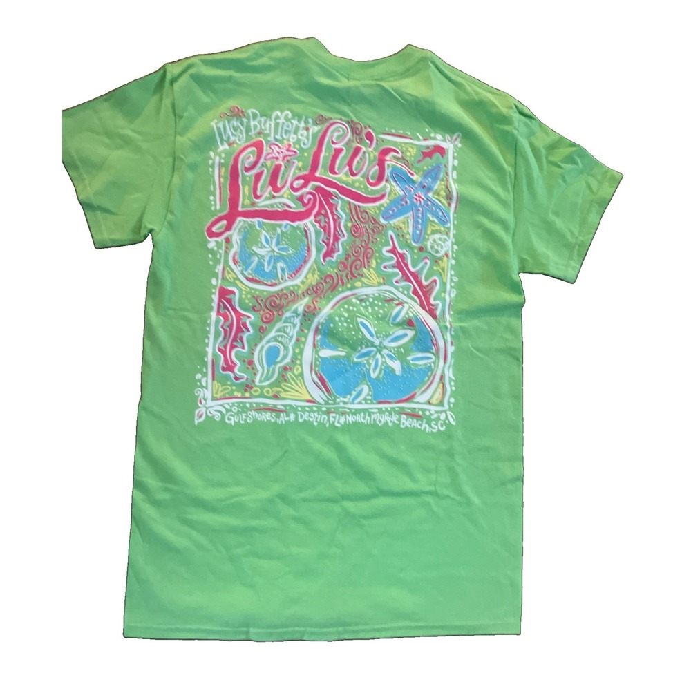 Lucy Buffett's Lulu's Womens Short Sleeve Graphic T-shirt S